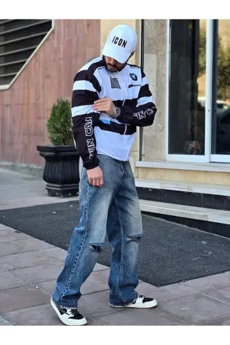 BMW //M Retro Unisex Parashyut Mato O'lchamli Raqamli Chop etilgan Qora Shamollik Yomg'irlik - 1