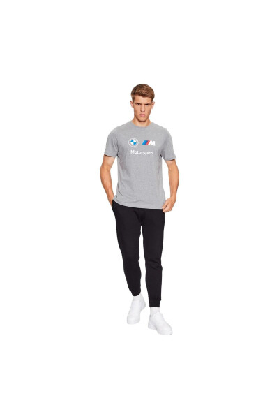 BMW MMS ESS Logo Tee Grey Men's T-shirt - 9