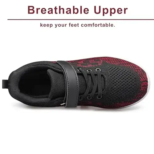 BNV Boys Girls Sneakers Bolalar poyabzali Unisex Yengil nafas oladigan Atletik yugurish tennis fitnes poyabzali Toddler/Kichkina bola/Katta bola uchun - 5