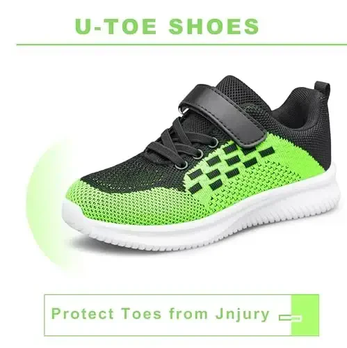 BNV Boys Girls Sneakers Bolalar poyabzali Unisex Yengil nafas oladigan atletika yugurish tennisi Toddler/Kichik bola/Katta bola uchun fitnes poyabzali - 3