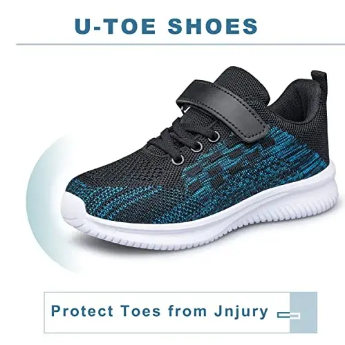 BNV Boys Girls Sneakers Bolalar Poyabzali Unisex Yengil Nafas Oluvchi Atletik Yugurish Tennis Fitness Poyabzali Toddler/Kichik Bolalar/Katta Bolalar uchun - 3