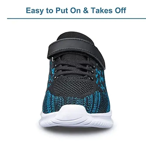 BNV Boys Girls Sneakers Bolalar Poyabzali Unisex Yengil Nafas Oluvchi Atletik Yugurish Tennis Fitness Poyabzali Toddler/Kichik Bolalar/Katta Bolalar uchun - 4