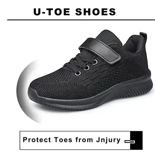 BNV Boys Girls Sneakers Bolalar Poyabzallari Unisex Yengil Nafas Oluvchi Atletik Yugurish Tennis Fitness Poyabzallari Chaqaloq/Kichkintoy/Katta Bola Uchun - 3