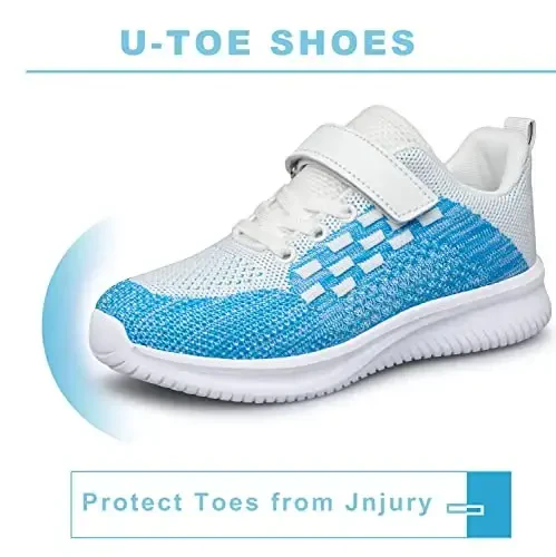 BNV Boys Girls Sneakers bolalar poyafzallari Unisex yengil nafas oladigan atletika yugurish tennis fitnes poyafzallari Toddler/Kichkintoy/Katta bola uchun - 3