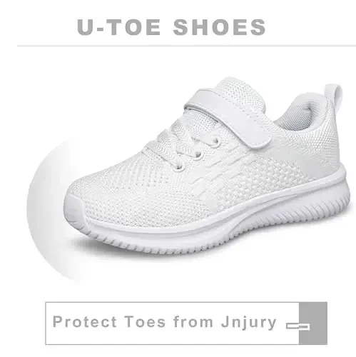 BNV Boys Girls Sneakers Kids Shoes Unisex Lightweight Breathable Athletic Running Tennis Fitness Shoes for Toddler/Little Kid/Big Kid - 3