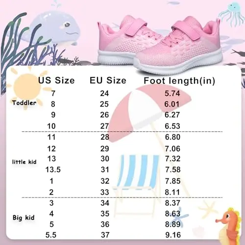 BNV Boys Girls Sneakers Kids Shoes Unisex Lightweight Breathable Athletic Running Tennis Fitness Shoes for Toddler/Little Kid/Big Kid - 2