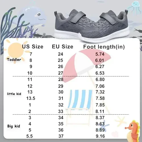 BNV Boys Girls Sneakers Kids Shoes Unisex Lightweight Breathable Athletic Running Tennis Fitness Shoes for Toddler/Little Kid/Big Kid - MODAZONE (1)