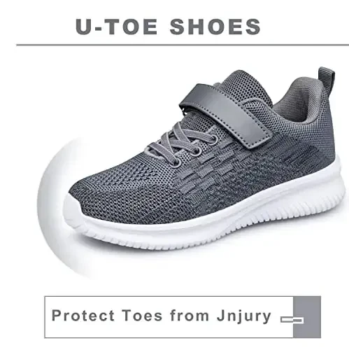 BNV Boys Girls Sneakers Kids Shoes Unisex Lightweight Breathable Athletic Running Tennis Fitness Shoes for Toddler/Little Kid/Big Kid - 3