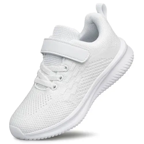 BNV Boys Girls Sneakers Kids Shoes Unisex Lightweight Breathable Athletic Running Tennis Fitness Shoes for Toddler/Little Kid/Big Kid 