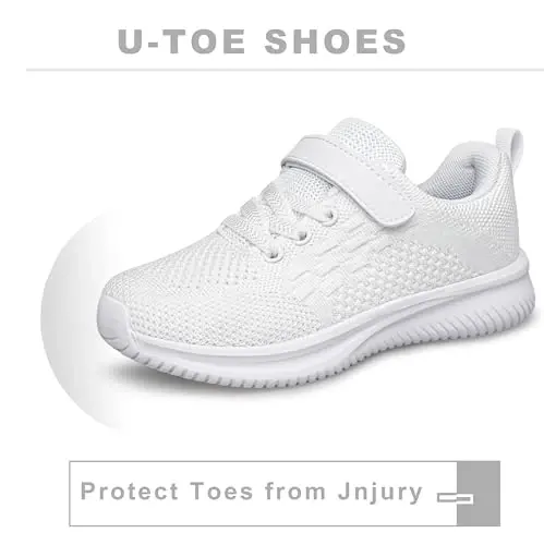 BNV Boys Girls Sneakers Kids Shoes Unisex Lightweight Breathable Athletic Running Tennis Fitness Shoes for Toddler/Little Kid/Big Kid - 3