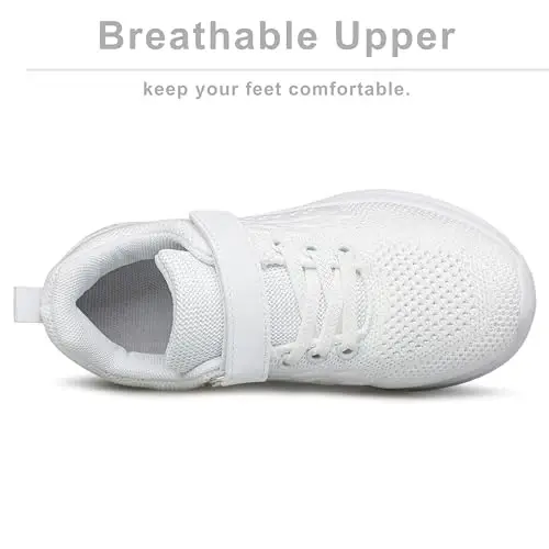 BNV Boys Girls Sneakers Kids Shoes Unisex Lightweight Breathable Athletic Running Tennis Fitness Shoes for Toddler/Little Kid/Big Kid - 5
