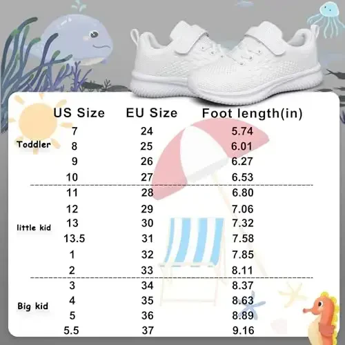 BNV Boys Girls Sneakers Kids Shoes Unisex Lightweight Breathable Athletic Running Tennis Fitness Shoes for Toddler/Little Kid/Big Kid - 2