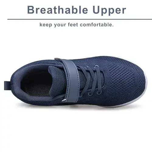 BNV Boys Girls Sneakers Kids Shoes Unisex Lightweight Breathable Athletic Running Tennis Fitness Shoes for Toddler/Little Kid/Big Kid - 5