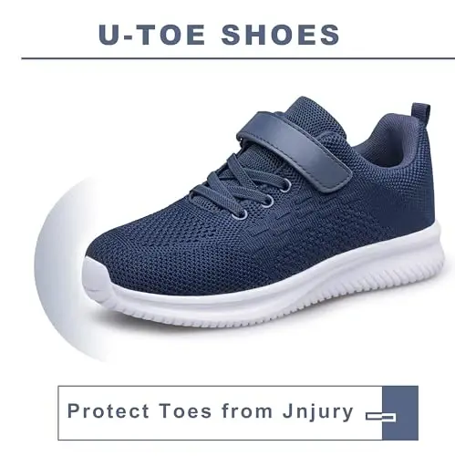 BNV Boys Girls Sneakers Kids Shoes Unisex Lightweight Breathable Athletic Running Tennis Fitness Shoes for Toddler/Little Kid/Big Kid - 3