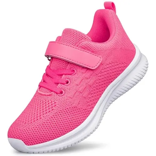 BNV Boys Girls Sneakers Kids Shoes Unisex Lightweight Breathable Athletic Running Tennis Fitness Shoes for Toddler/Little Kid/Big Kid - 1