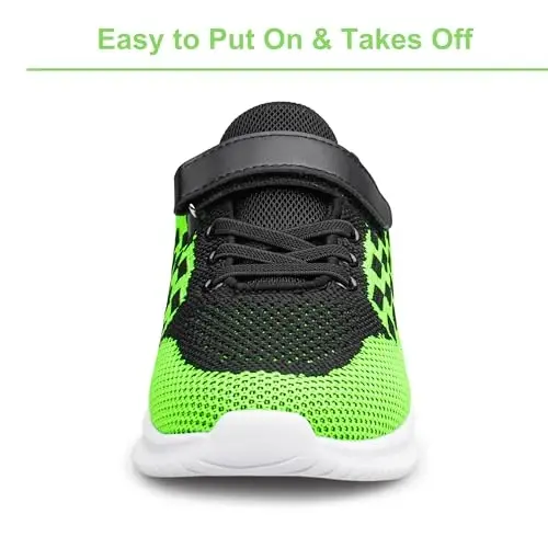 BNV Boys Girls Sneakers Kids Shoes Unisex Lightweight Breathable Athletic Running Tennis Fitness Shoes for Toddler/Little Kid/Big Kid - 4