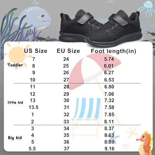 BNV Boys Girls Sneakers Kids Shoes Unisex Lightweight Breathable Athletic Running Tennis Fitness Shoes for Toddler/Little Kid/Big Kid - BNV (1)