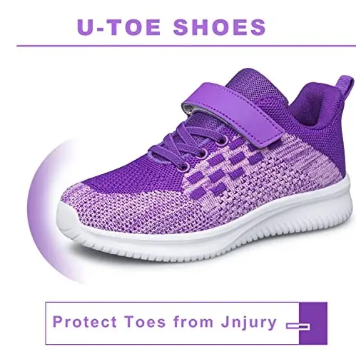 BNV Boys Girls Sneakers Kids Shoes Unisex Lightweight Breathable Athletic Running Tennis Fitness Shoes for Toddler/Little Kid/Big Kid - 3