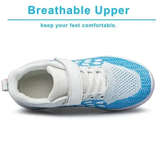 BNV Boys Girls Sneakers Kids Shoes Unisex Lightweight Breathable Athletic Running Tennis Fitness Shoes for Toddler/Little Kid/Big Kid - 5