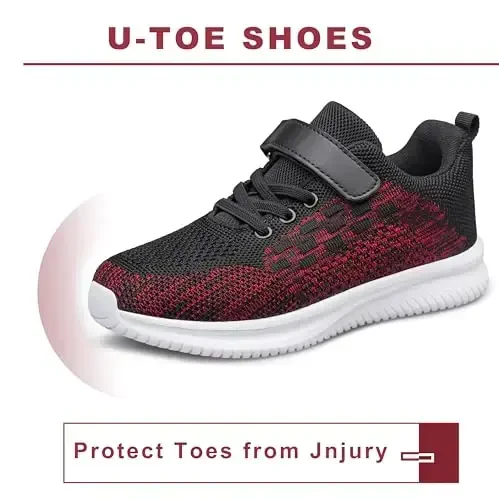 BNV Boys Girls Sneakers Kids Shoes Unisex Lightweight Breathable Athletic Running Tennis Fitness Shoes for Toddler/Little Kid/Big Kid - 3