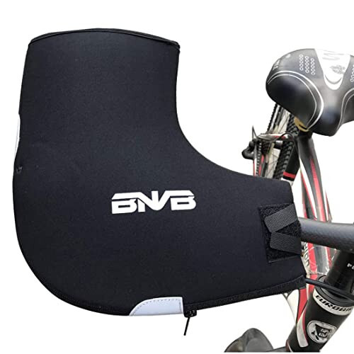 BNVB MTB Handlebar Cover Winter Cold Weather Cycling Hand Warmer Gloves Windproof Unisex Bicycle Handlebar Mittens for Mountain Bike - 2