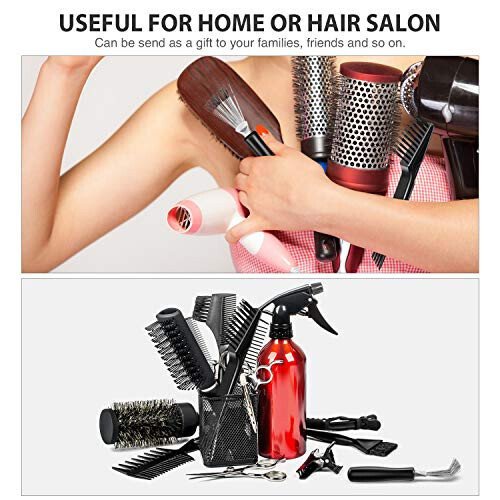 Boao 2 Pieces Hair Brush Cleaning Tool Comb Cleaner Brush Mini Comb Cleaning Hair Remover Tool for Removing Dust Home and Salon Use(Black Color) - 5