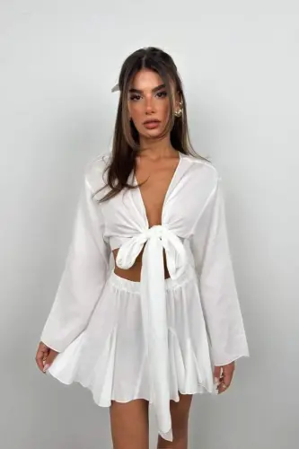 Boat Neck Long Sleeve Crop - BÜYÜKBEDENIZ (1)