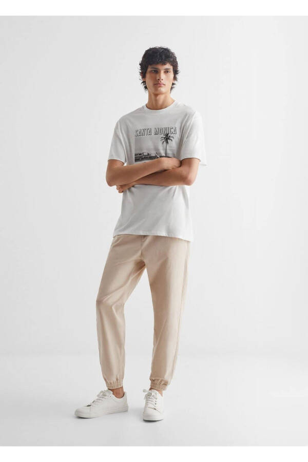 Boat Pattern Cotton T-Shirt - 2