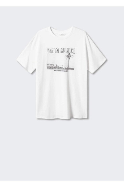 Boat Pattern Cotton T-Shirt - 3