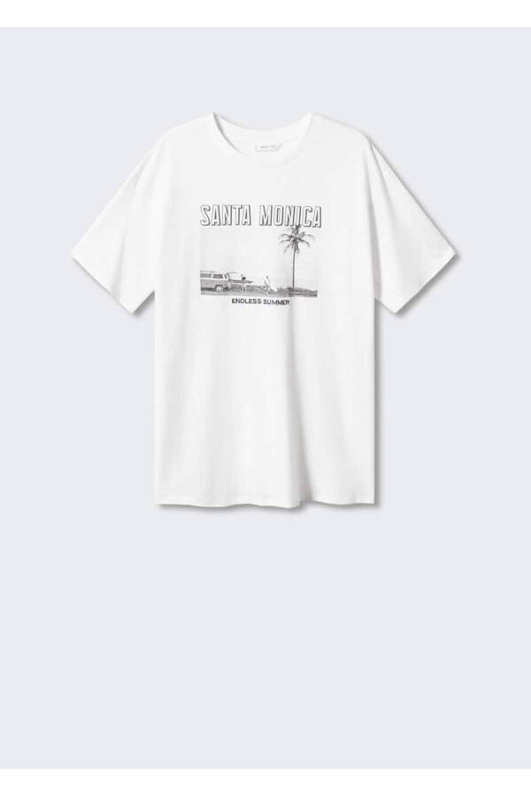 Boat Pattern Cotton T-Shirt - 3