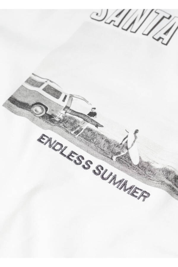 Boat Pattern Cotton T-Shirt - 5