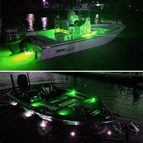 Boaton Boat LED Night Fishing Lights, Courtesy Lights, Deck Lights, Marine Boat Led Lights, Boat Interior Lights, Boat Navigation Lights, Navigation Lights For Boats Led (Green) - 7