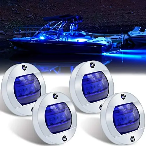 Boaton LED Night Fishing Lights - Courtesy, Deck, Navigation Lights for Boats (Blue) - 1