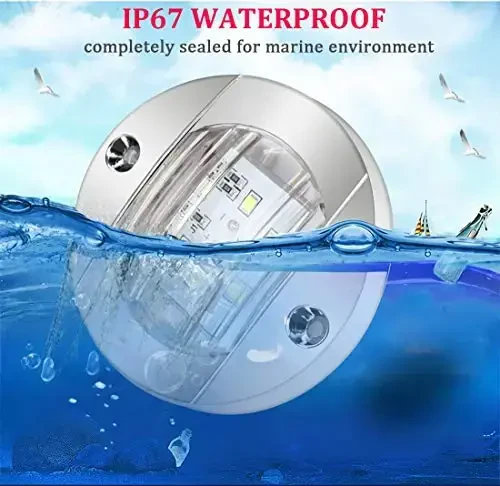 Boaton LED Night Fishing Lights - Courtesy, Deck, Navigation Lights for Boats (White) - 5