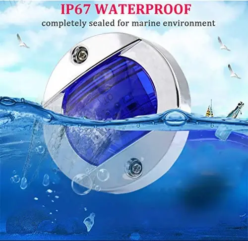 Boaton LED Night Fishing Lights - Courtesy, Deck, Navigation Lights for Boats (Blue) - 5