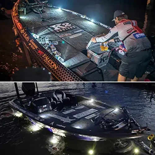Boaton LED tungi baliq ovlash chiroqlari - Kema uchun odob, paluba, navigatsiya chiroqlari (oq) - 7