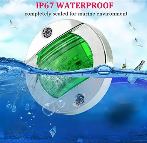 Boaton LED Night Fishing Lights - Courtesy, Deck, Navigation Lights for Boats (Green) - 4