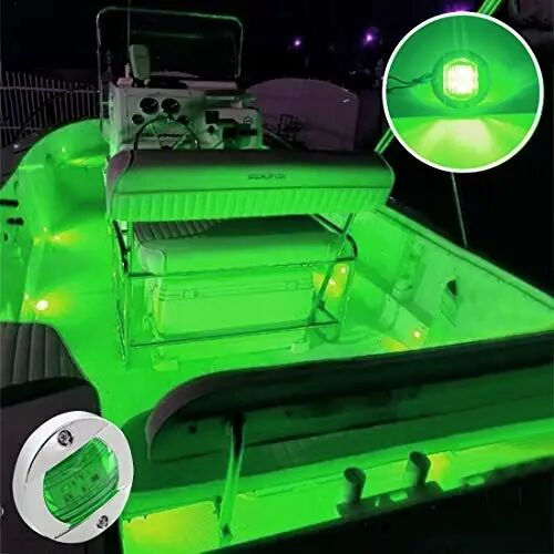 Boaton LED Night Fishing Lights - Courtesy, Deck, Navigation Lights for Boats (Green) - 6