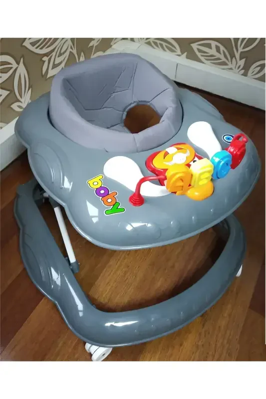 Boby Musical Walker Baby Walker-Gray - 1