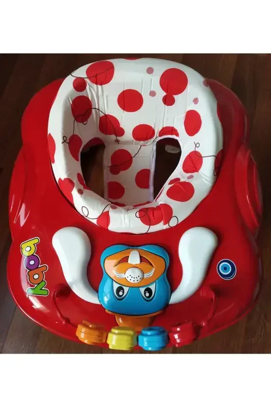 Boby Musical Walker Baby Walker-RED - 2