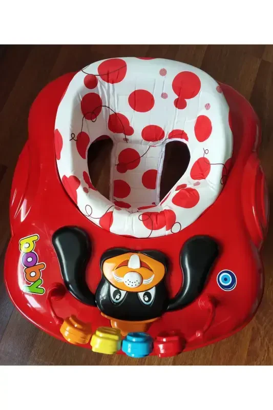 Boby Musical Walker Baby Walker-RED - 2