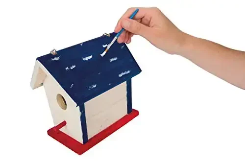 Beetle & Bee Paint A Bird Base, Backyard Birdhouse Kit, Bird House Painting Kit for Kids, DIY Arts & Crafts Gardening For Kids & Teens, Boys & Girls - 3 YEARS AND UP (1)