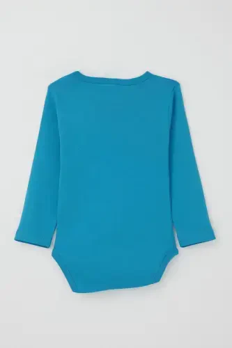 Боди для мальчика на кнопках, принт 