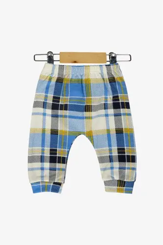 Боди с галстуком пингвина, штаны, шапка хлопковая комплектация MNK0587 СИНИЙ - MNK BABY&KIDS (1)