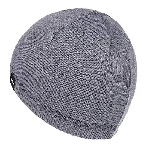 Bodvera Mens Winter Beanie Hat Warm Knit Cuffed Plain Toboggan Ski Skull Cap (3 Patterns) - 3