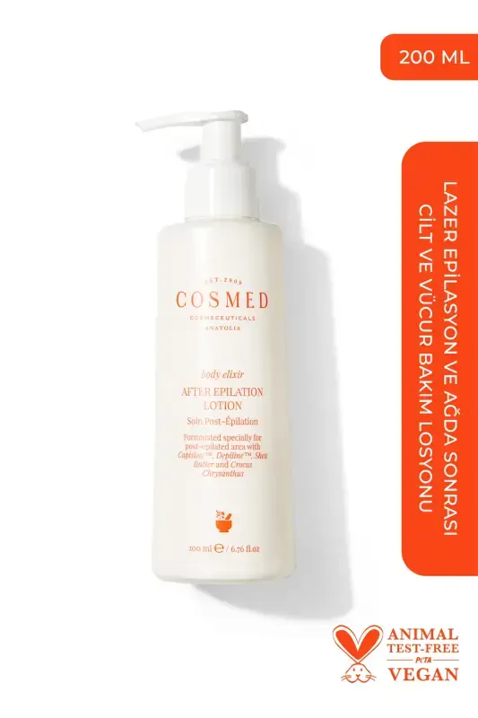 Body Elixir Epilatsiyadan Keyin Losyon - Lazer Epilatsiya Va Mumiyo Keyin Teriga Va Tana Baxish Losyoni 200ml - 1