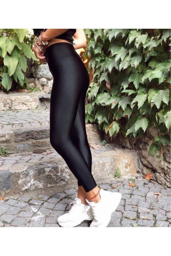 Body Shaping Shiny Disco Leggings - 1