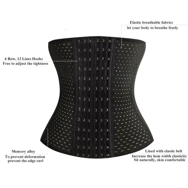 Body Trainer for Women Waist Cincher Corset Body Shaper Girdle Tummy Trainer Belly Training Belt - 3