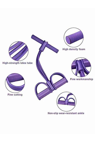 Body Trimmer Body Shaping Exercise Abdominal Hand Foot Resistance Band - 4