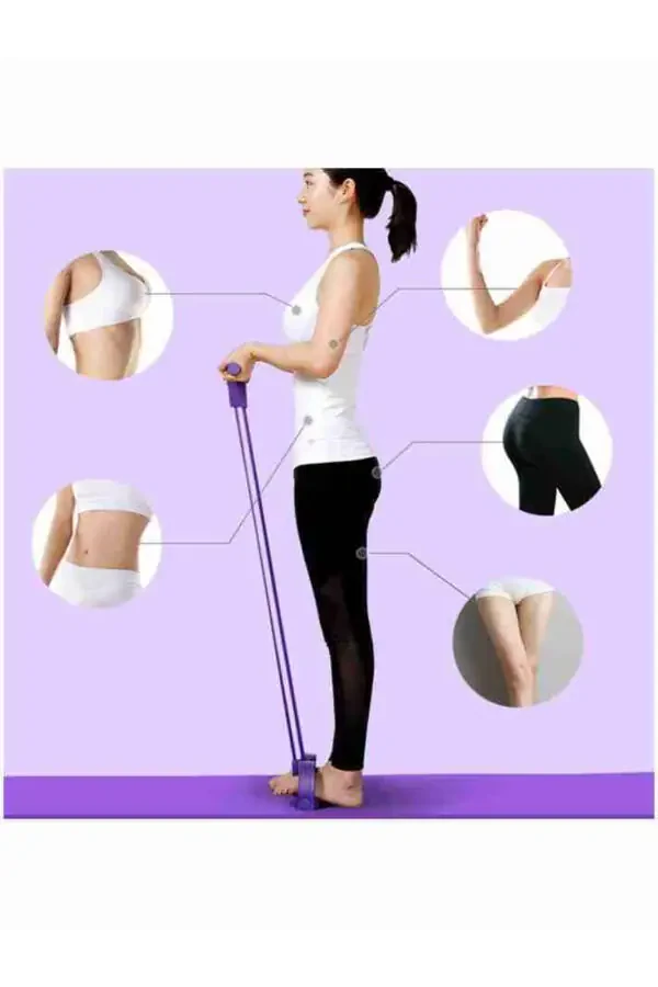 Body Trimmer Body Shaping Exercise Abdominal Hand Foot Resistance Band - 6